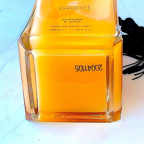 PECKSNIFF’S ENGLAND NOURISH ALMOND & SHEA LUXURY BATH SOAK NEW 23.6 FL - Picture 7 of 8